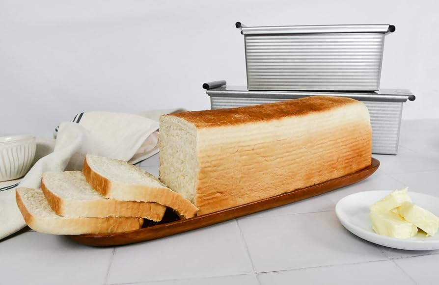 USA PAN Bakeware プルマンローフパン＆フタ　2個セット　パン型 Amazon.com: USA Pan Pullman Loaf Pan with Cover, Large w Set